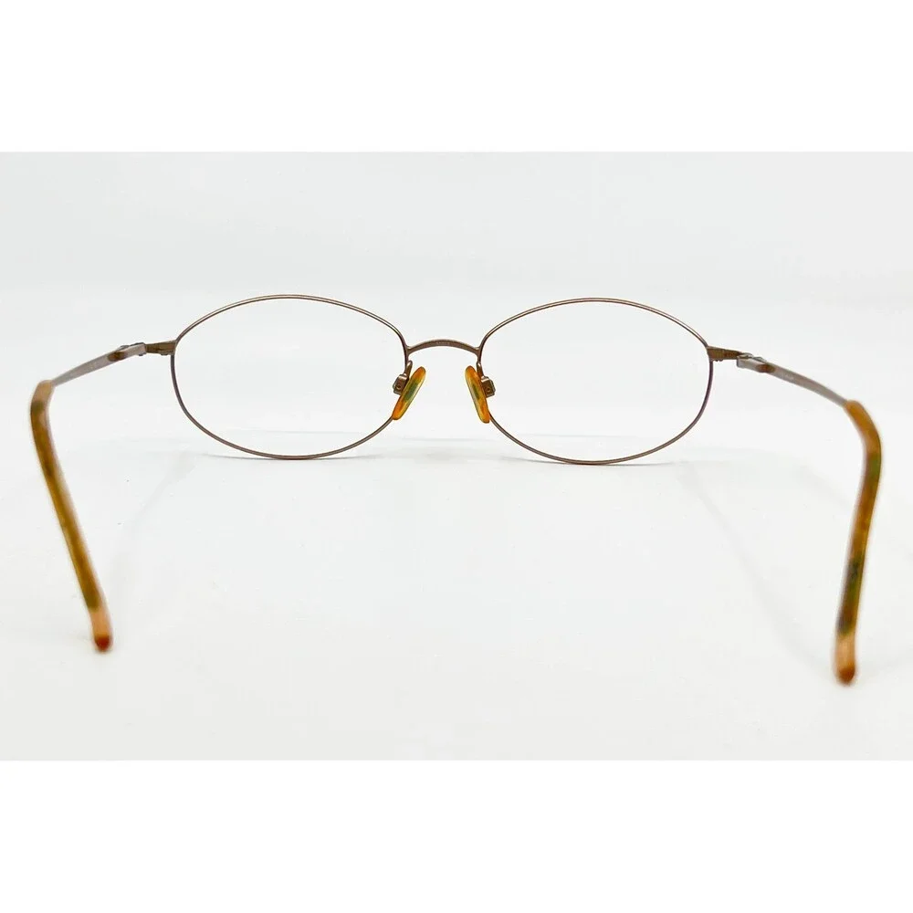 Marcolin Eyeglasses Womens Gold MA7221 804 Oval Metal Frame 55-17-140